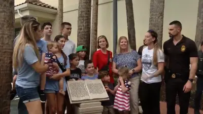 Pompano Beach police officer killed 17 years ago honored with memorial statue